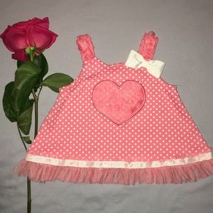 Cutie little pink poka dot dress